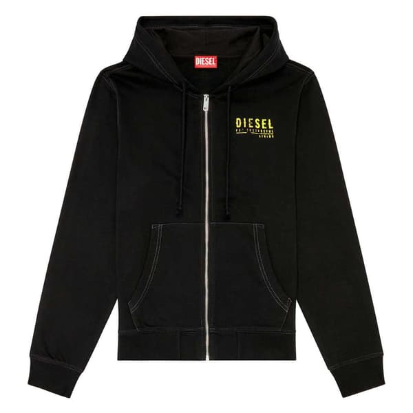 Diesel Sweatshirt Med Full Dragkedja Ginn K11 Svart S Man