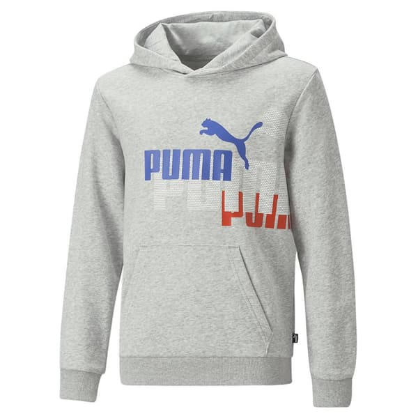 Puma Luvtröja Ess+ Logo Power Grå 3-4 Years Pojke