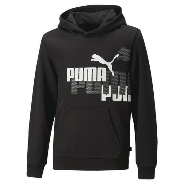 Puma Hættetrøje Ess+ Logo Power Sort 3-4 Years Dreng
