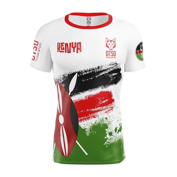 Otso Kortärmad T-shirt Kimbia Kenya Flerfärgad L Man