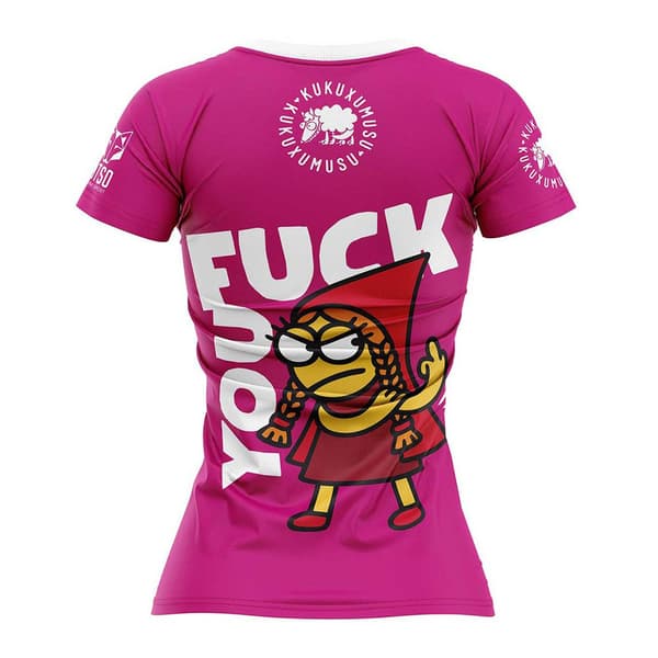 Otso Lyhythihainen T-paita Kukuxumusu Fuck You Pinkki XS Nainen
