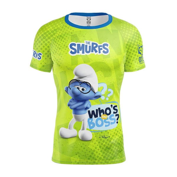 Otso Smurfs Boss Kortærmet T-shirt Grøn S Mand