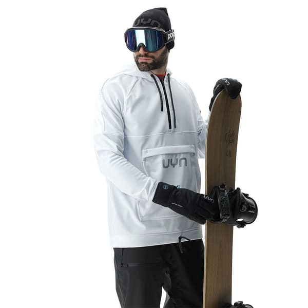 Uyn Hættetrøje Jump 2nd Half Zip Hvid M Mand