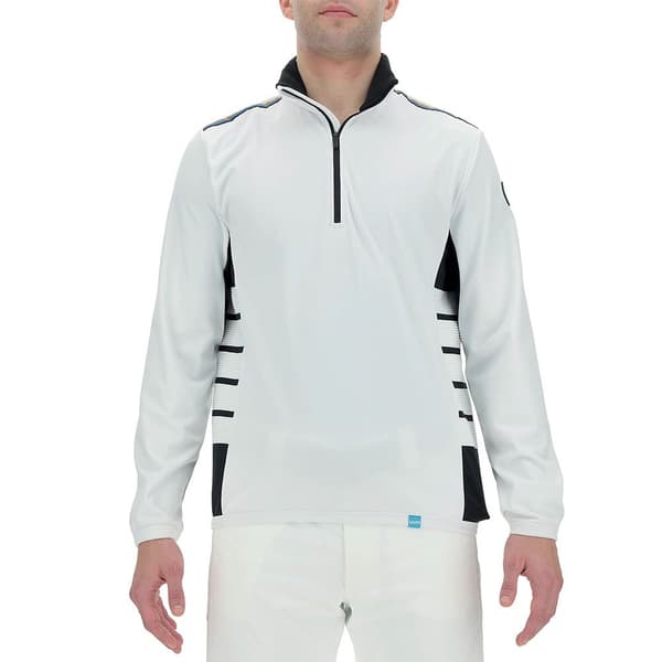 Uyn Halv Lynlå Sweatshirt Natyon Ribs 2nd Hvid XL Mand