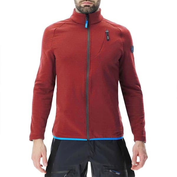 Uyn Sweatshirt Med Fuld Lynlås Ridge 2nd Rød 2XL Mand