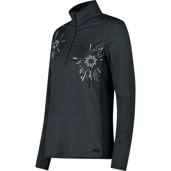 Cmp Langærmet T-shirt 33l1166 Sort S Kvinde