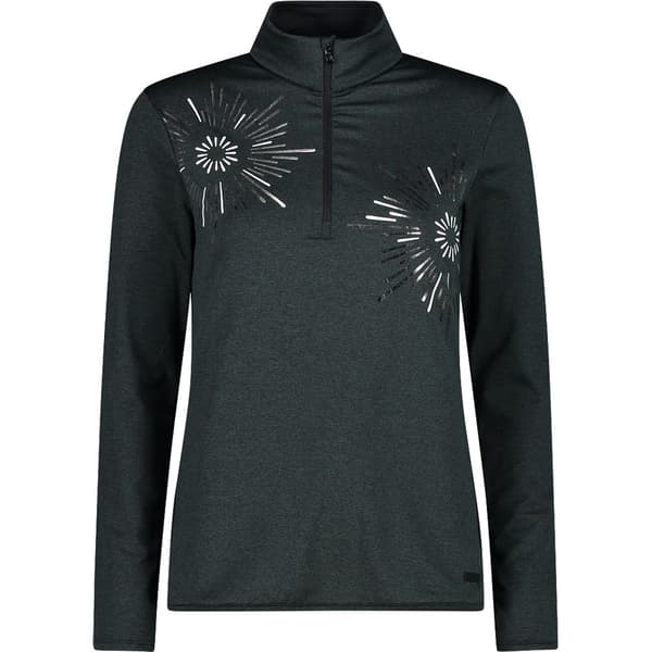 Cmp Langærmet T-shirt 33l1166 Sort S Kvinde