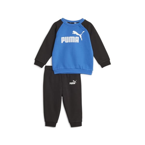 Puma Träningsoverall Minicats Ess Raglan Fl Blå 3-6 Months Pojke