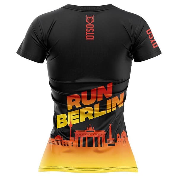 Otso Kortærmet T-shirt Run Berlin Sort XS Kvinde
