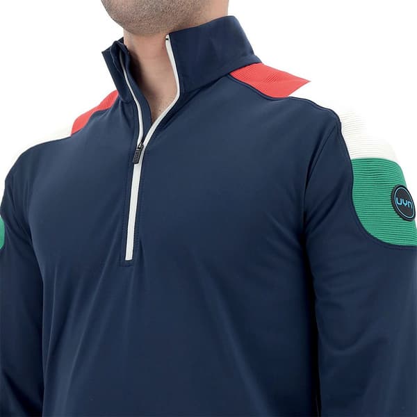 Uyn Halv Lynlå Sweatshirt Natyon Tricolor 2nd Blå XL Mand