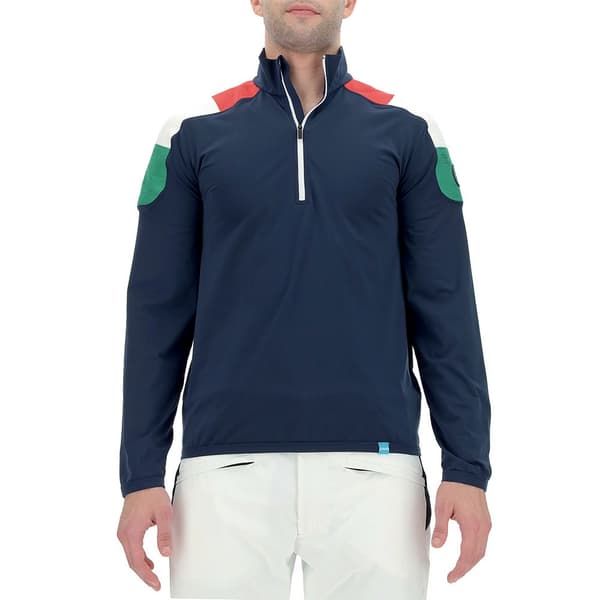Uyn Halv Lynlå Sweatshirt Natyon Tricolor 2nd Blå XL Mand