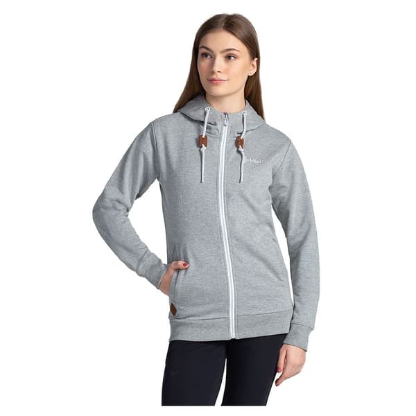 Kilpi Sweatshirt Med Full Dragkedja Bery Grå 38 Kvinna