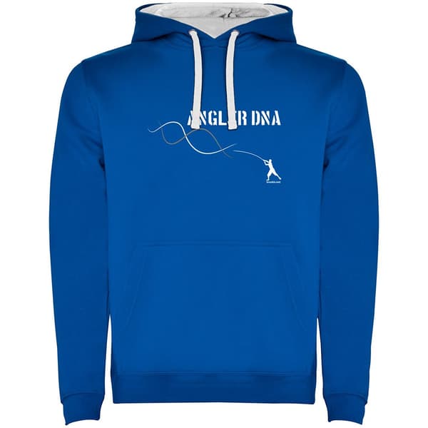 Kruskis Luvtröja Angler Dna Two-colour Blå 2XL Man