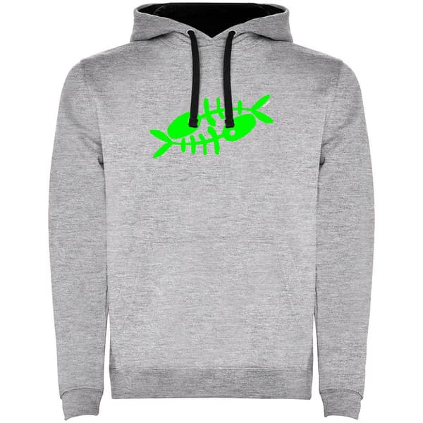 Kruskis Luvtröja Fishbones Two-colour Grå 2XL Man