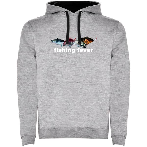 Kruskis Luvtröja Fishing Fever Two-colour Grå 3XL Man