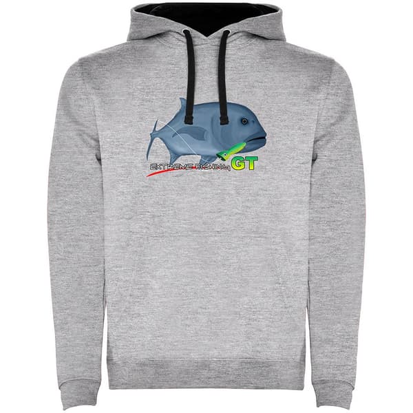 Kruskis Luvtröja Gt Extreme Fishing Two-colour Grå 3XL Man