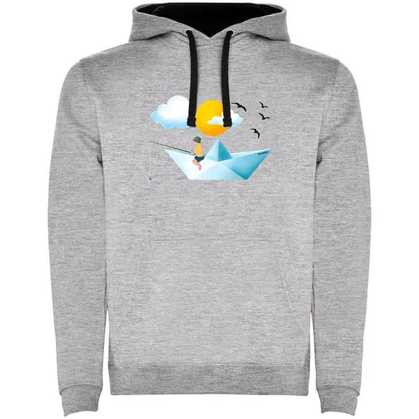 Kruskis Hættetrøje Paper Boat Two-colour Grå 3XL Mand