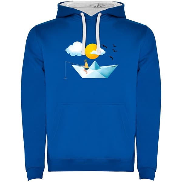 Kruskis Luvtröja Paper Boat Two-colour Blå XL Man