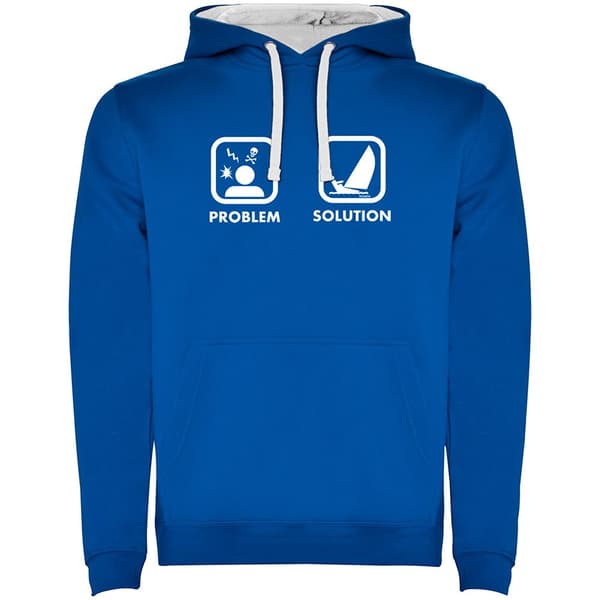 Kruskis Hættetrøje Problem Solution Sail Two-colour Blå 3XL Mand