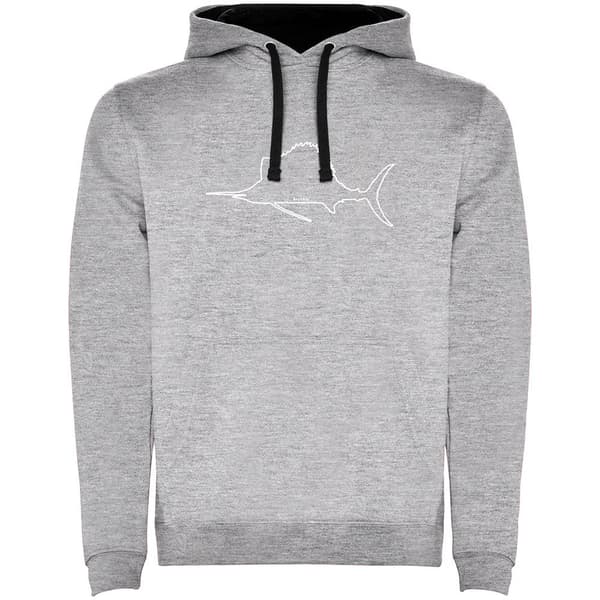 Kruskis Luvtröja Sailfish Two-colour Grå 2XL Man