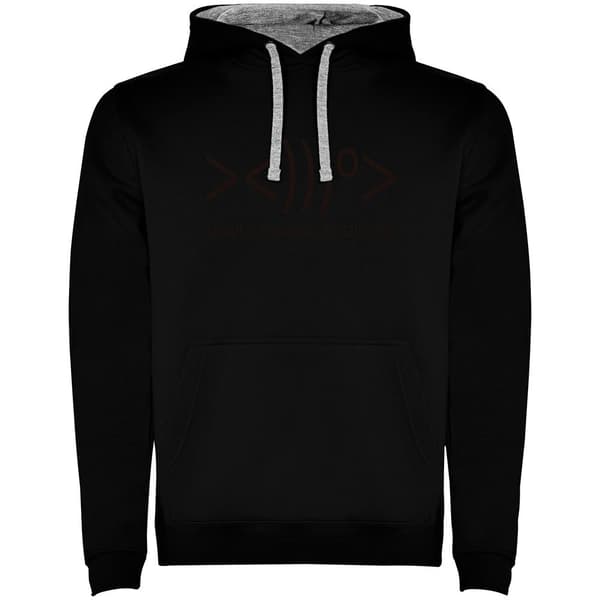 Kruskis Hættetrøje Simply Fishing Addicted Two-colour Sort M Mand