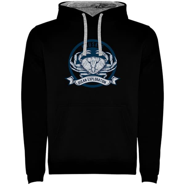 Kruskis To-farvet Hættetrøje Crab Logo Sort 3XL Mand