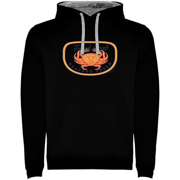 Kruskis Tvåfärgad Luvtröja Fresh Crab Svart S Man