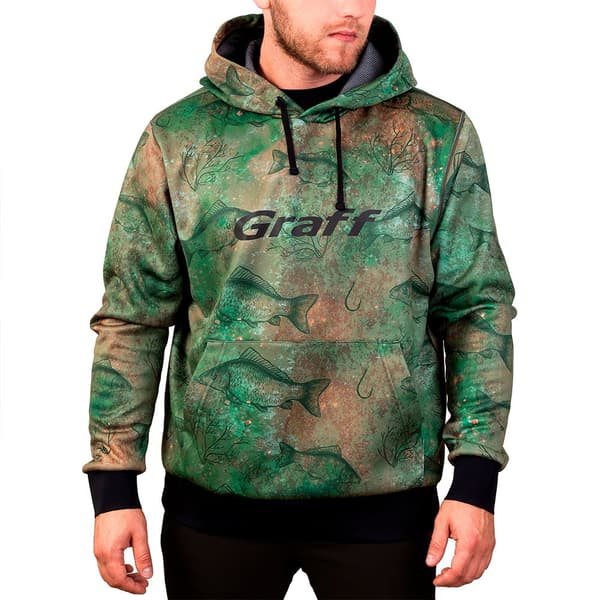 Graff Vattentät Hoodie Carp Grönt 2XL Man