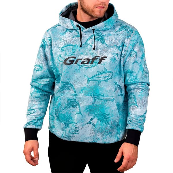 Graff Vattentät Hoodie Blå 2XL Man