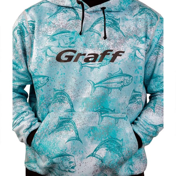 Graff Vattentät Hoodie Blå 3XL Man