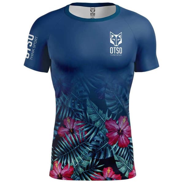 Otso Kortärmad T-shirt T-shirt Blå S Man