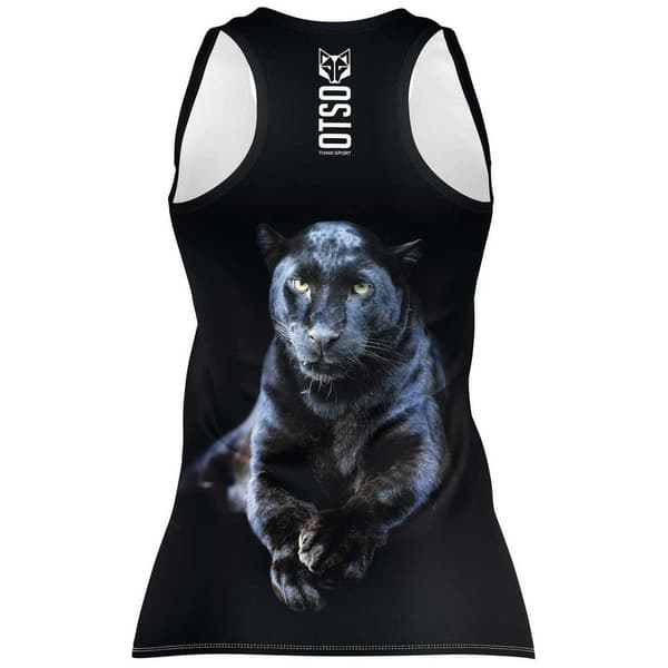 Otso Hihaton T-paita Singlet Musta XS Nainen