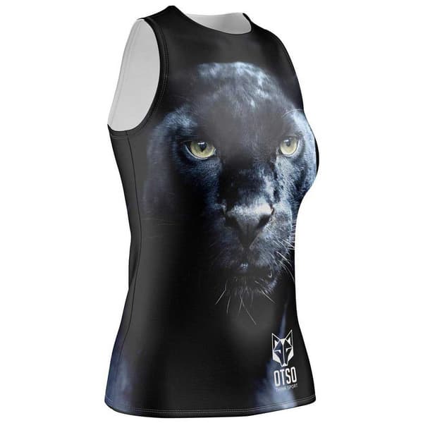Otso Hihaton T-paita Singlet Musta XS Nainen