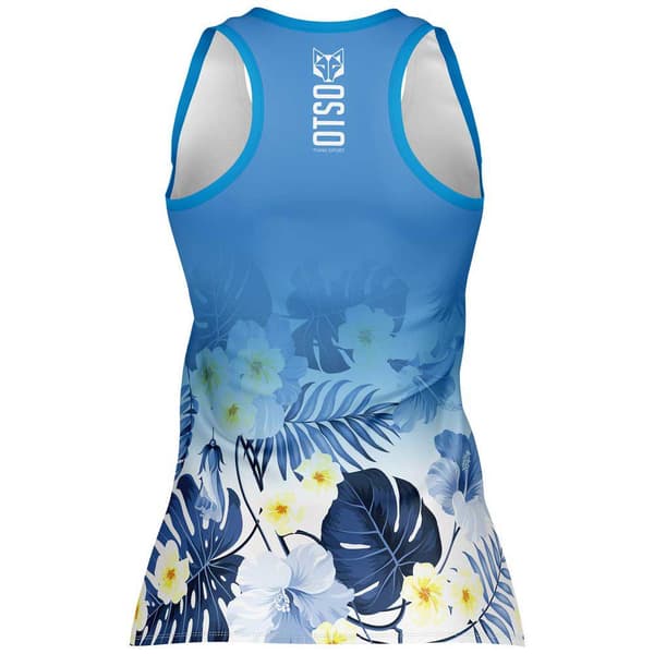 Otso Ärmlös T-shirt Singlet Vit,Blå S Kvinna