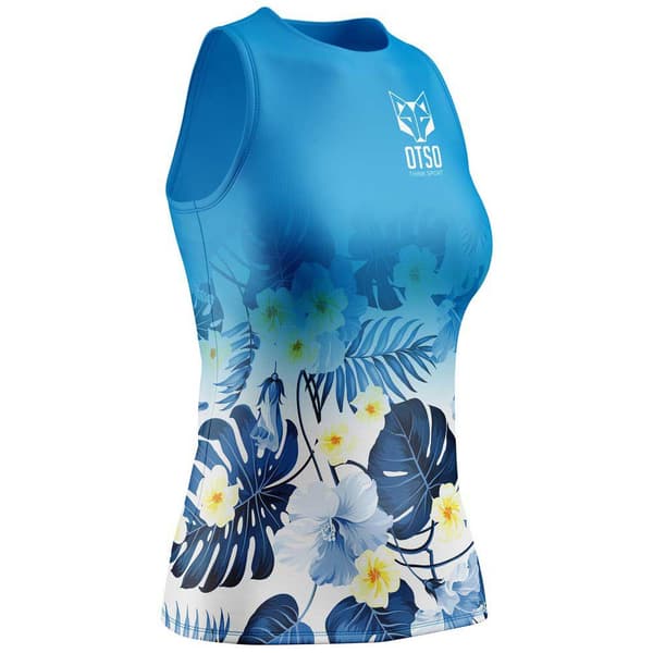 Otso Ärmlös T-shirt Singlet Vit,Blå S Kvinna