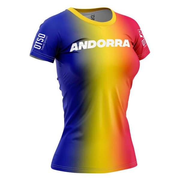 Otso Lyhythihainen T-paita Andorra Keltainen,Punainen,Sininen L Nainen