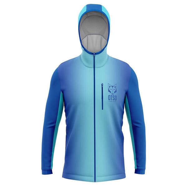 Otso Full Vetoketjullinen Villapaita Sport Sininen L Mies