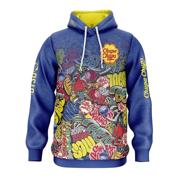 Otso Hættetrøje Chupa Chups Graffiti Blå XS Mand
