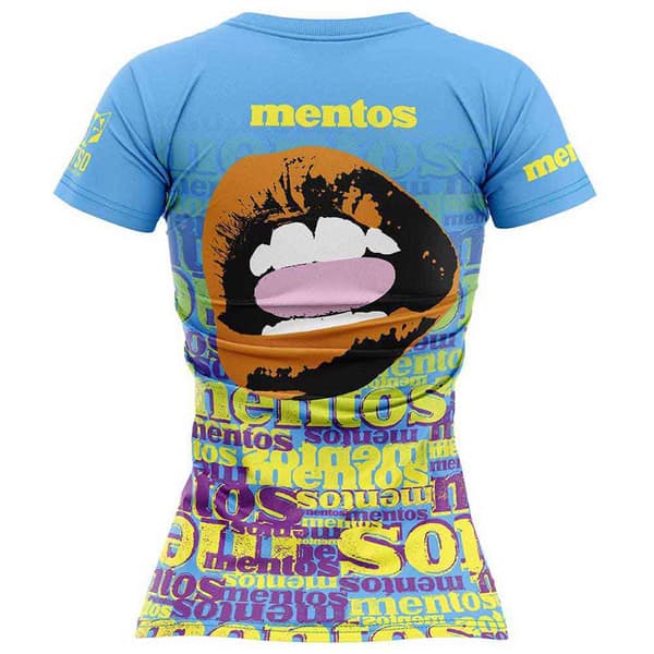 Otso Kortärmad T-shirt Mentos Mouth Blå M Kvinna