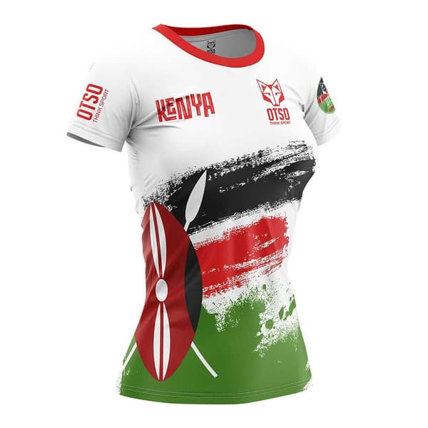 Otso Kortärmad T-shirt Kimbia Kenya Flerfärgad XS Kvinna