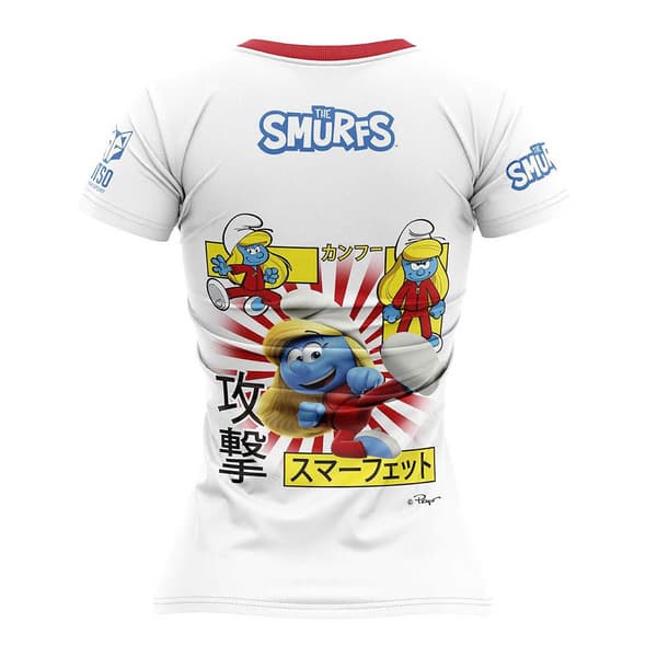 Otso Smurffit Lyhythihainen T-paita Valkoinen M Nainen