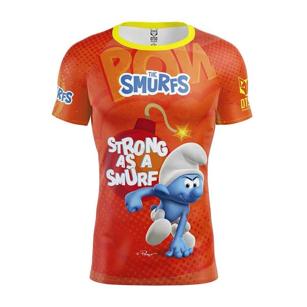Otso Stærk Som En Kortærmet Smølfe T-shirt Orange XL Mand