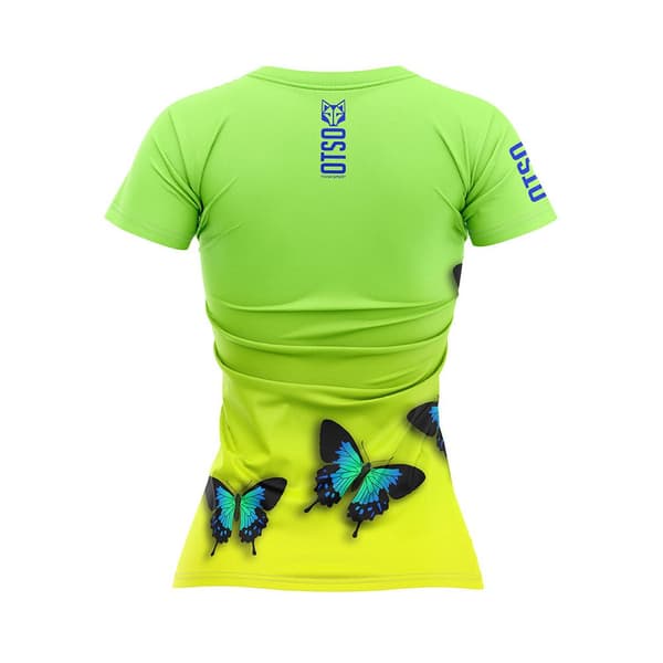 Otso Lyhythihainen T-paita Butterfly Keltainen XS Nainen