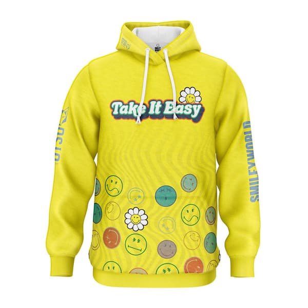 Otso Luvtröja Smileyworld Easy Gul XL Man