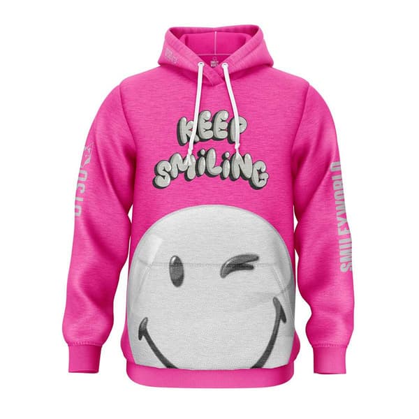 Otso Luvtröja Smileyworld Smiling Rosa XL Man