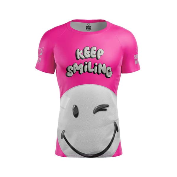 Otso Kortärmad T-shirt Smileyworld Smiling Rosa XL Man