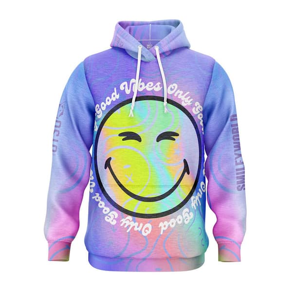 Otso Hættetrøje Smileyworld Vibes Lilla XS Mand
