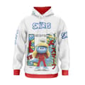 Miniatyrbillede 1 af 2: Otso Hættetrøje Smurfs Manga Hvid XS Mand