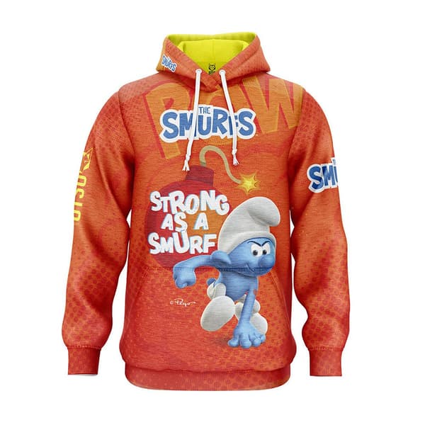 Otso Luvtröja Smurfs Strong Orange S Man