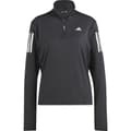 Miniatyrbillede 3 af 6: Adidas Halv Lynlå Sweatshirt Own The Run Base Sort S Kvinde